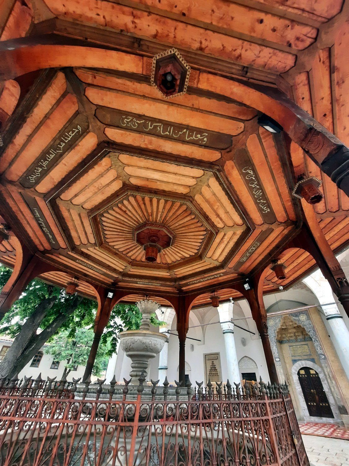 Outside the Gazi Husrev-Beg Mosque