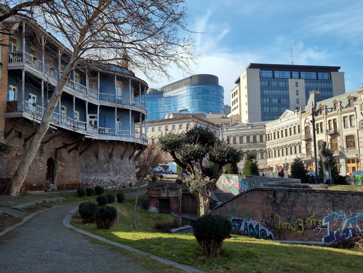 Old and new buildings