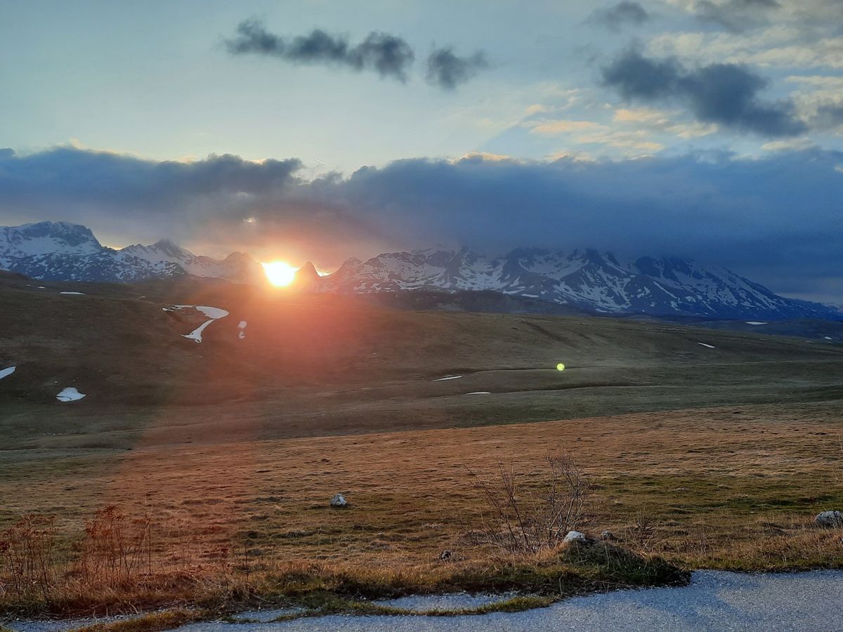 Mountain sunset