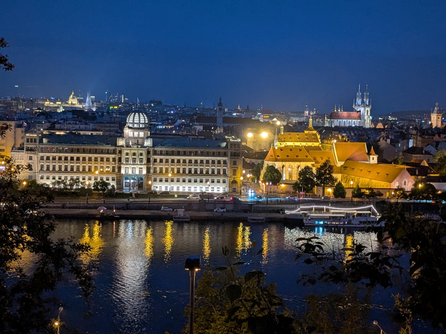 Night view by the river