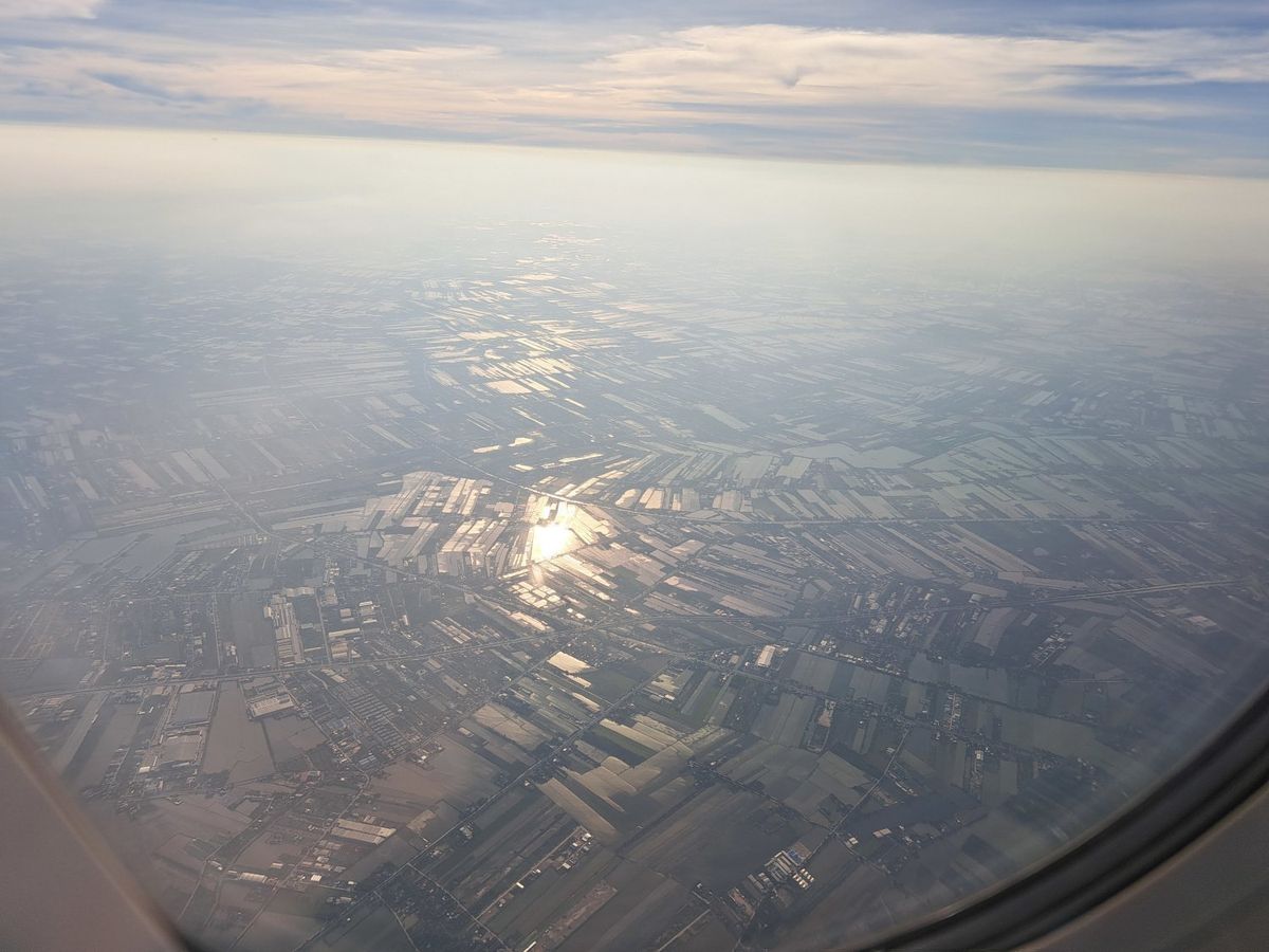 View from an airplane